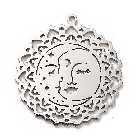 Non-Tarnish 304 Stainless Steel Pendants STAS-B054-09P-1