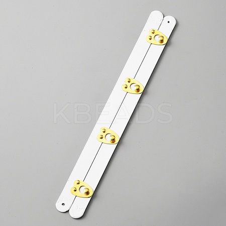 Iron Corset Busk with Golden 201 Stainless Steel Buttons FIND-WH0126-40B-02G-1