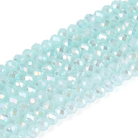 Baking Electroplate Glass Beads Strands LS-DGLA-A039-J2mm-B26-1
