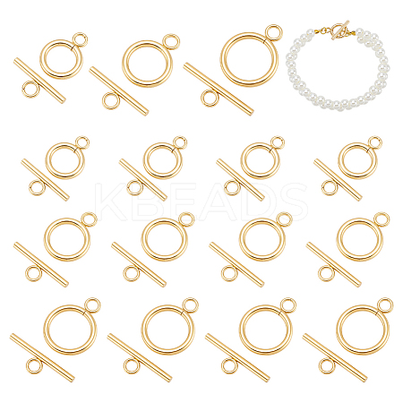 304 Stainless Steel Toggle Clasps STAS-UN0004-09G-1