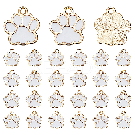 120Pcs Alloy Enamel Pendants ENAM-FH0001-95B-1