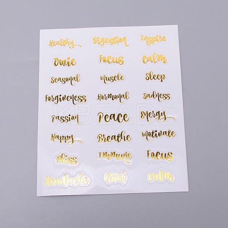 Waterproof Plastic Decorations Stickers DIY-WH0191-04A-1