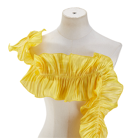 Polyester Ruffled Ribbon DIY-WH0632-77C-1