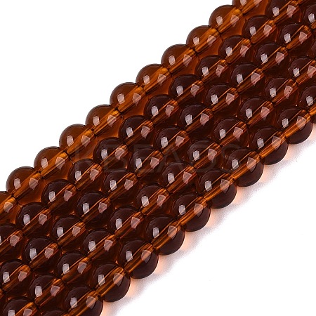 Transparent Glass Beads Strands GLAA-T032-T6mm-30-1