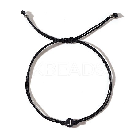 Stylish Minimalist Steel Bead Round Alphabet Double Rope Men's Bracelet GX4208-10-1