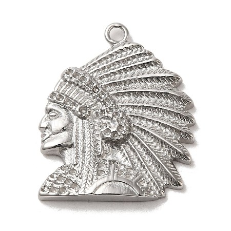 Non-Tarnish 304 Stainless Steel Pendants LS-STAS-L022-297P-1