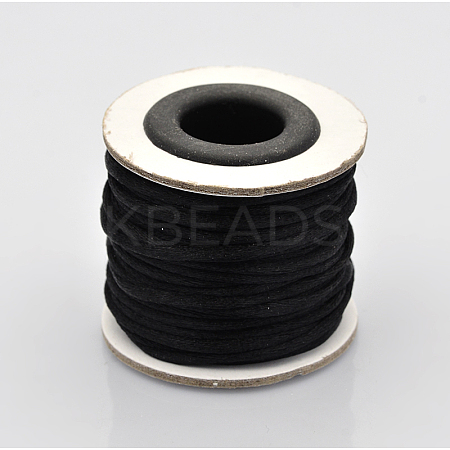 Round Nylon Satin Rattail Cord X-NWIR-O001-A-05-1