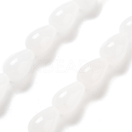 Natural White Jade Beads Strands G-B106-A31-02-1