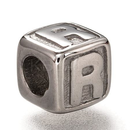 Tarnish Resistant 304 Stainless Steel European Beads OPDL-L020-001R-1