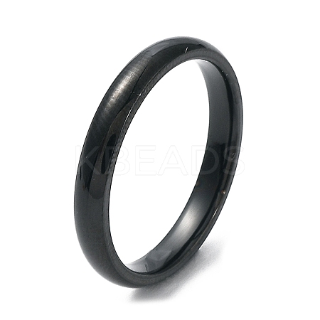 Ion Plating(IP) 304 Stainless Steel Flat Plain Band Rings STAS-I160-D-22mm-B-1