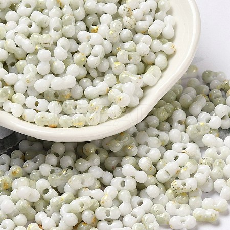 Two Tone Baking Paint Glass Seed Beads SEED-F005-01A-10-1