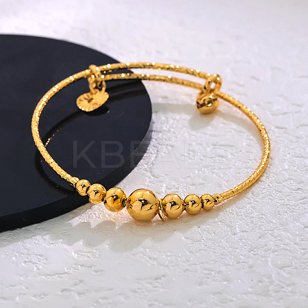 Adjustable Brass Charm Bangles for Women EU2266-1