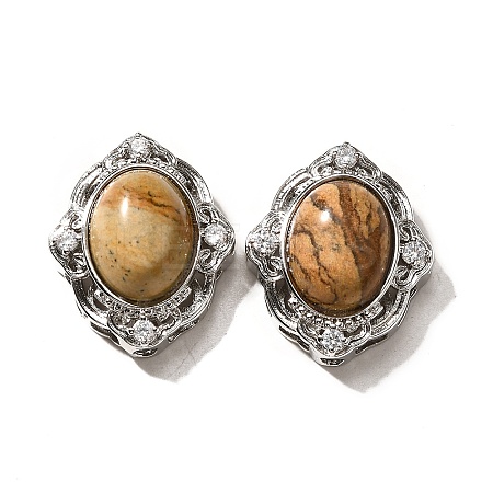 Natural Picture Jasper Multi-Strand Links KK-M304-04P-10-1