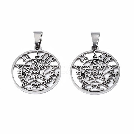 Non-Tarnish Religion 201 Stainless Steel Pendants STAS-N095-080-1