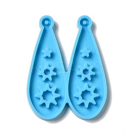 DIY Teardrop with Spakling Star Pendant Silicone Molds LS-DIY-I099-04-1