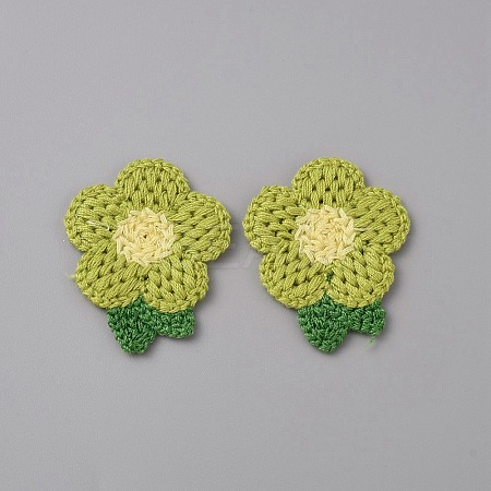 Crochet Flower Appliques DIY-WH0502-05B-1