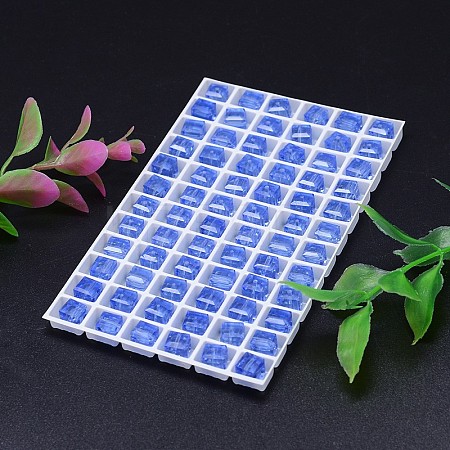 Faceted Cube K9 Glass G-M184-6x6mm-14A-1