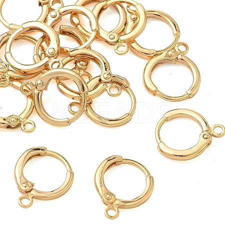SHEGRACE Brass Leverback Earring Findings XGR0015G-72G-1