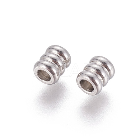 Tarnish Resistant 202 Stainless Steel Beads STAS-F205-08P-1