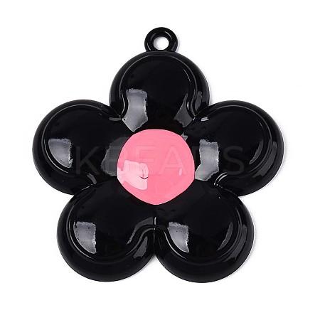 Spray Painted Alloy and Enamel Big Pendants PALLOY-T092-80A-1
