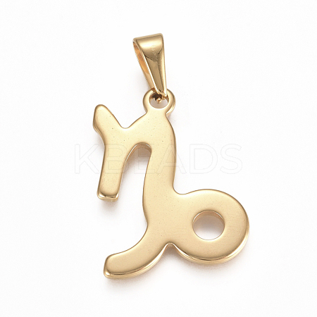 304 Stainless Steel Pendants STAS-L210-06I-G-01-1