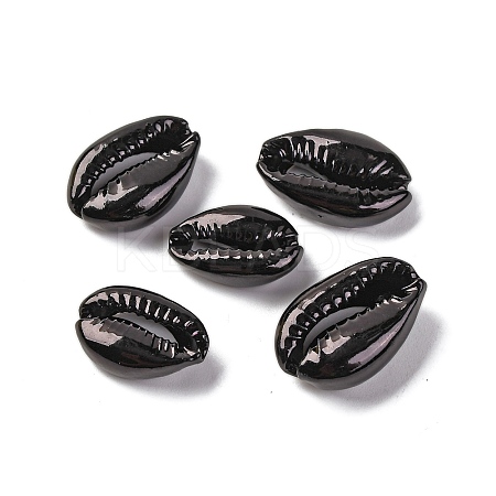 Baking Paint Cowrie Shell Beads SSHEL-M023-01B-1