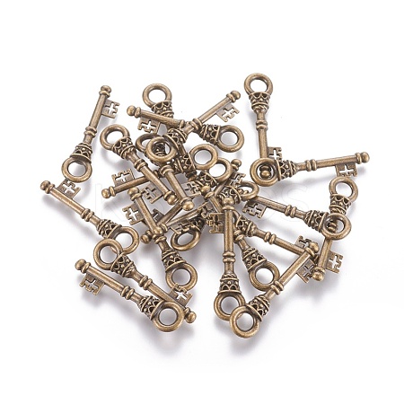 Tibetan Style Alloy Pendants TIBEP-EA10909YKG-AB-FF-1