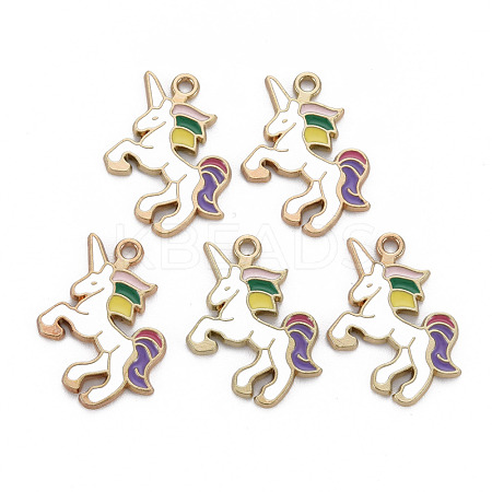 Alloy Enamel Pendants ENAM-N055-024A-NR-1