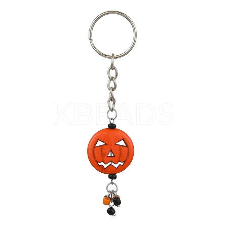 Alloy and Resin Pendant Keychain KEYC-JKC00893-1
