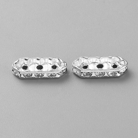20Pcs Alloy Crystal Rhinestone Spacer Bars FIND-WH20003-27S-1
