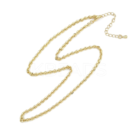 Rack Plating Brass Cable Chain Necklaces for Women NJEW-K382-11G-1