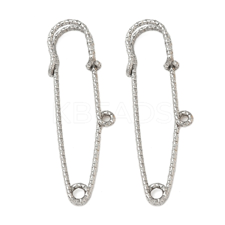 304 Stainless Steel Safety Pins Brooch Findings STAS-K252-11D-P-1