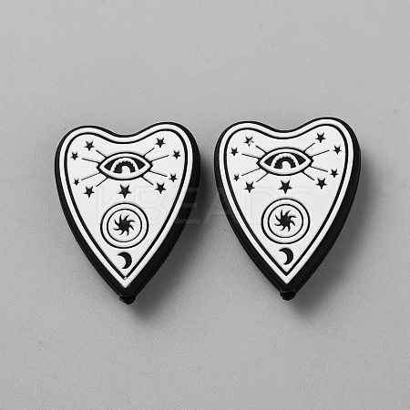 Gothic Theme Silicone Focal Beads SIL-CJC0015-02A-1
