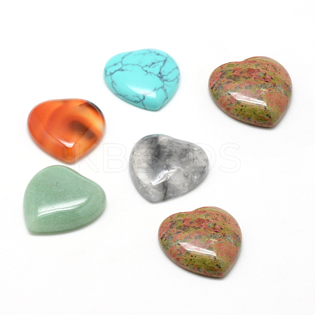 Natural & Synthetic Mixed Stone Cabochons G-T029-10mm-M-1