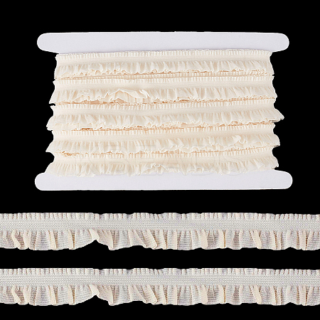 10M 10% Spandex 90% Polyamide Layered Pleated Lace Ribbon OCOR-GA0002-42A-1