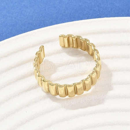 304 Stainless Steel Cuff Rings RJEW-D332-04G-1