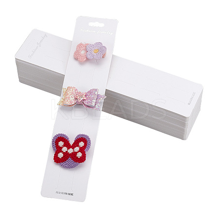 Paper Hair Clip Display Cards CDIS-WH0020-13-1