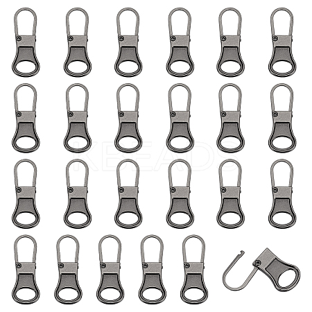 24Pcs Detachable Alloy Zipper Sliders FIND-FG0005-10B-1