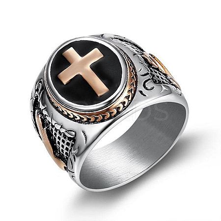 304 Stainless Steel Hand of God Figer Rings for Men FS-WG7F807-13-1