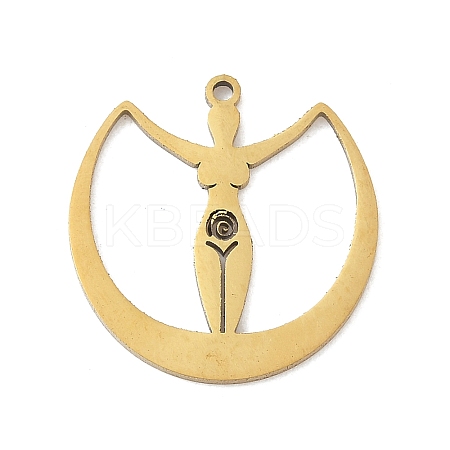 201 Stainless Steel Pendants STAS-H480-03G-1