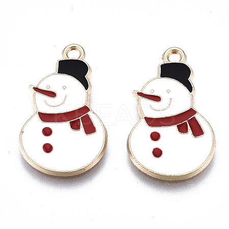 Eco-Friendly Alloy Enamel Pendants X-ENAM-Q437-069-NR-1