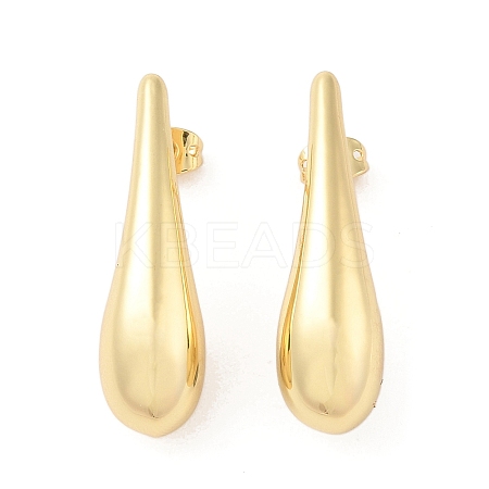 Rack Plating Brass Stud Earrings for Women EJEW-G394-26G-1