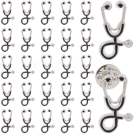 30Pcs Creative Zinc Alloy Brooches JEWB-CP0001-35-1