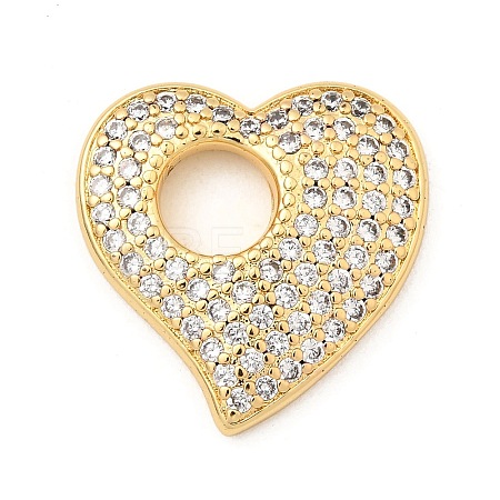 Brass Micro Pave Cubic Zirconia Pendants KK-I360-042G-1