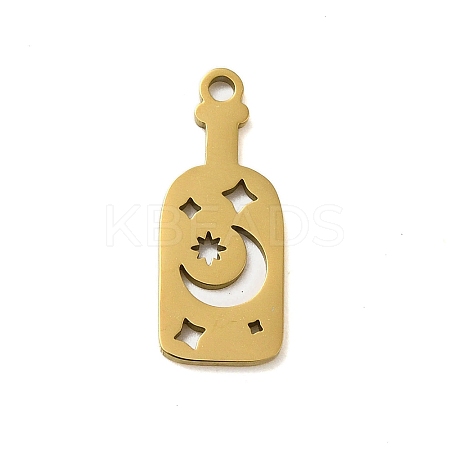 304 Stainless Steel Pendants STAS-S123-03G-03-1