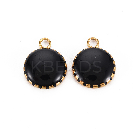 304 Stainless Steel Enamel Charms LS-STAS-Q241-018F-1