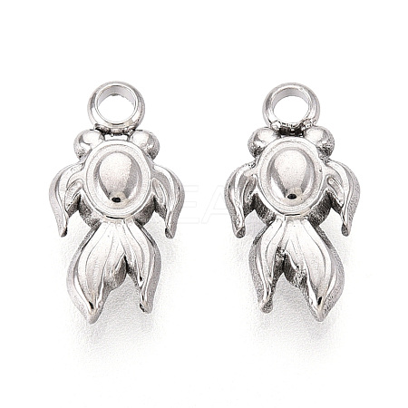 304 Stainless Steel Charms STAS-T067-90S-1