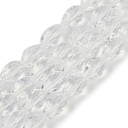 Transparent Glass Beads Strands EGLA-N013-T8mm-D01-1