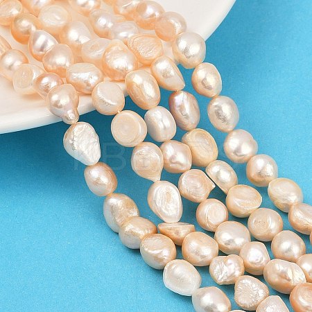 Natural Cultured Freshwater Pearl Beads Strands PEAR-P064-20K-01C-1