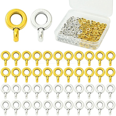 100Pcs 2 Colors Tibetan Style Hangers FIND-YW0008-59-1